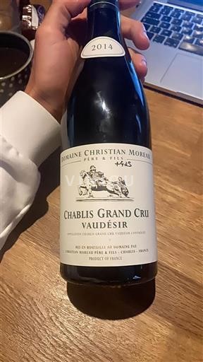 Vin Blanc sec Vaud%c3%a9sir Domaine Christian Moreau 2014 France Bourgogne Chablis Grand Cru