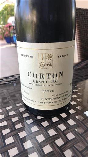 Bourgogne Corton Grand Cru J. Issoncourt Lorrain Icke årgångsbetecknad