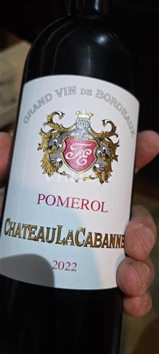 Bordeaux Pomerol Château La Cabanne 2022