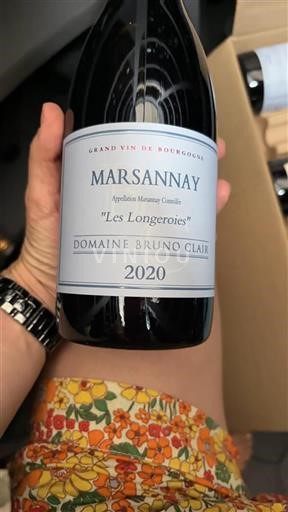 Bourgondië Marsannay Domaine Bruno Clair Les Longeroies 2020