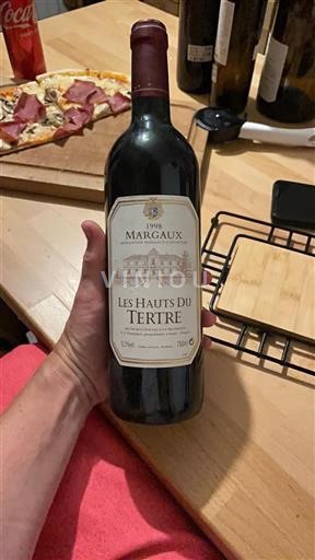 Bordeaux Margaux Les Hauts du Tertre 1998