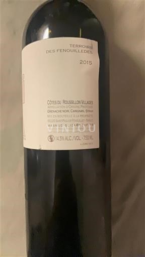 Roussillon Côtes del Roussillon Villages Terroirs des Fenouillèdes 2015