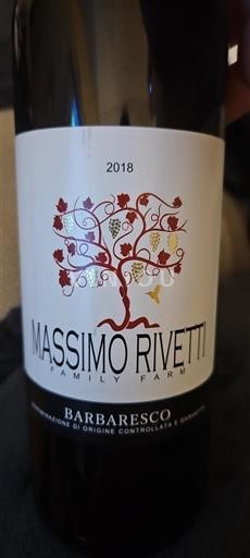 Piemonte Barbaresco Massimo Rivetti Family Farm 2018