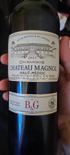 Bordeaux Haut-Médoc Cru Bourgeois Château Magnol 2017