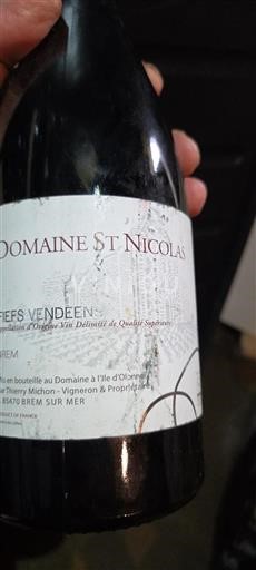 Vallée de la Loire Fiefs Vendéens Domaine St Nicolas Non Millésimé