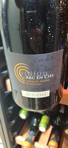 Rhônedalen Côtes du Rhône Au 7ème Clos Arc en Ciel Icke årgångsbetecknad