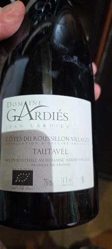 Roussillon Côtes del Roussillon Villages Domaine Gardiés Tautavel 2017