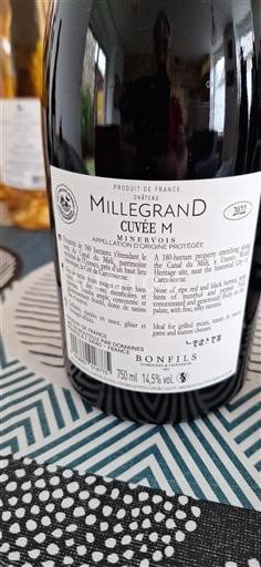 Languedoc Minervois Château Millegrand M 2022