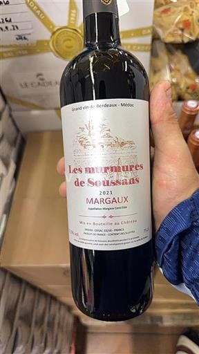 Bordeaux Margaux Les murmures de Soussans 2021