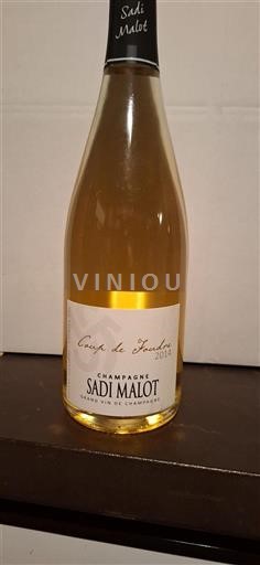 Champagne Champagner Sadi Malot Coup de Foudre 2014