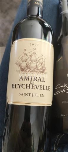 Bordeaux Saint-Julien Château Beychevelle Amiral de Beychevelle 2007