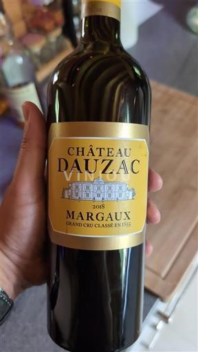 Bordeaux Margaux Grand Cru Classé Château Dauzac 2018