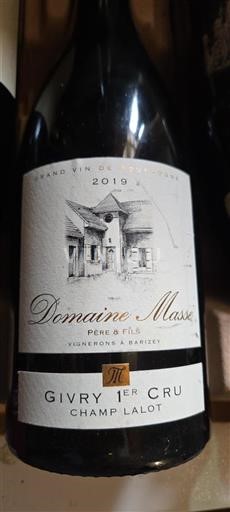 Borgogna Givry Premier Cru Domaine Masse Champ Lalot 2019