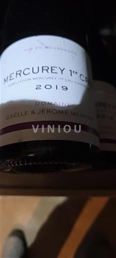 Borgonha Mercurey Premier Cru Domaine Gaëlle & Jérôme Meunier 2019