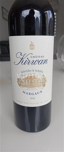 Bordeaux Margaux Grand Cru Château Kirwan 2020