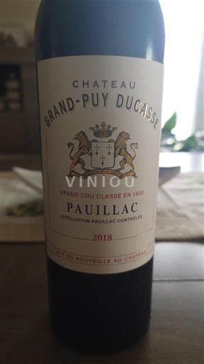 Bordeaux Pauillac Grand Cru Château Grand-Puy Ducasse 2018