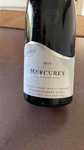 Burgundija Mercurey Domaine Garrey & Fils 2019