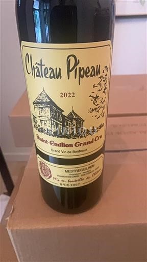 Burdeos Saint-Émilion Gran Cru Grand Cru Pipeau 2022