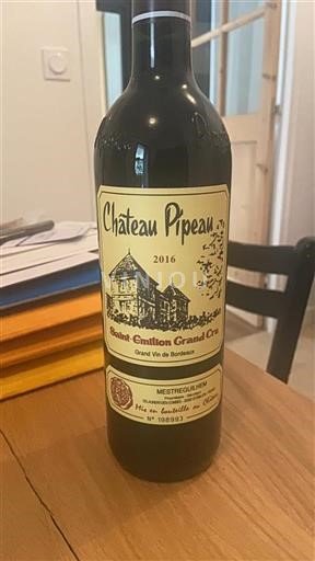 Burdeos Saint-Émilion Gran Cru Grand Cru Pipeau 2016