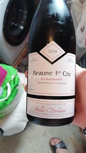 Borgoña No especificado Premier Cru Nicolas Dechaume Les Boucherottes 2018