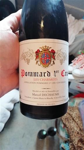 Vin Rouge sec Les Charmots Marcel Dechaume Non millésimé France Bourgogne Premier Cru