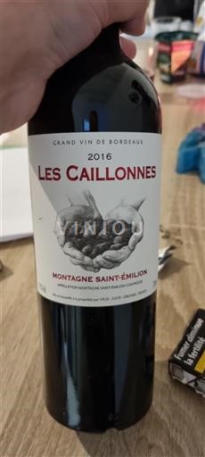 Bordeaux Montagne-saint-émilion VPLSE Les Caillonnes 2016