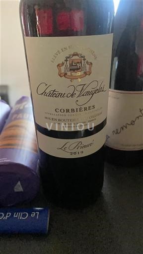 Languedoc Corbières Château Vaugelas Le Prieuré 2019