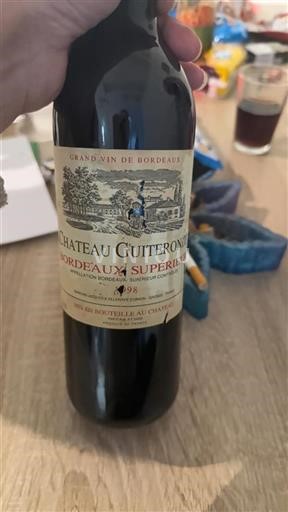 Bordeaux Bordeaux Supérieur Château Guiteronde 1998