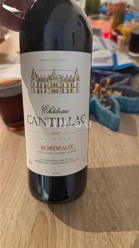 Bordeaux Château Cantillac 2010