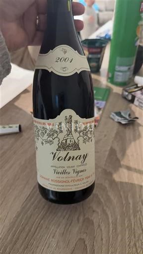 Bourgogne Volnay Domaine Rossignol-Février Père & Fils Vieilles Vignes 2001