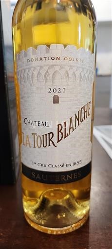 Bordeaux Sauternes Premier Cru Château La Tour Blanche 2021