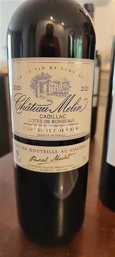 Bordeaux Côtes-de-Bordeaux Château Melin 2020