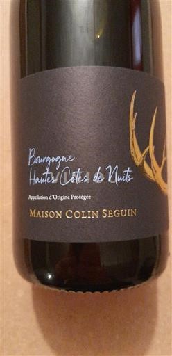 Vin Rouge sec Maison Colin Seguin 2023 France Bourgogne Hautes Côtes de nuits