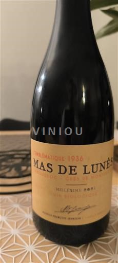 Languedoc Grès de Montpellier Mas de Lunès L'Emblématique 1936 2021