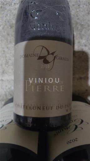 Rhônen laakso Châteauneuf-du-Pape Domaine Giraud Grenaches de Pierre 2010