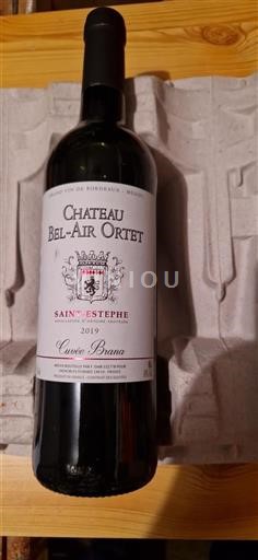 Vin Rouge sec Brana Château Bel-Air Ortet 2019 France Bordeaux Saint-Estèphe