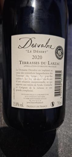 Languedoc Terrasses-du-Larzac Domaine Desvabre Le Désert 2020