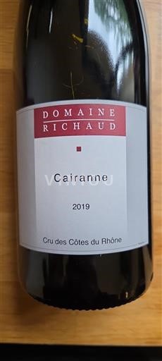 Rhône Valley Cairanne Domaine Richaud 2019