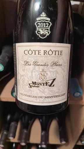 Rona dolina Côte-rôtie Vignobles du Monteillet Les Grandes Places 2012