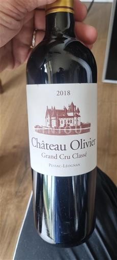 Bordeaux Pessac-Léognan Grand Cru Classé Château Olivier 2018