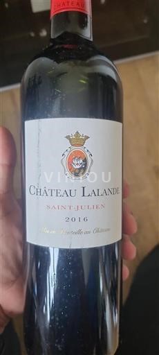 Bordeaux Saint-Julien Grand Cru Château Lalande 2016