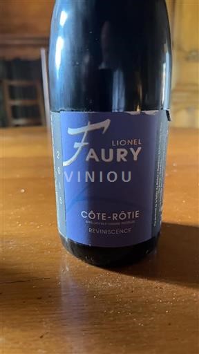 Rhônedalen Côte-rôtie Lionel Faury Reviniscence 2015