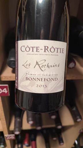 Rhône Valley Côte-Rôtie Patrick et Christophe Bonnefond Les Rochains 2013