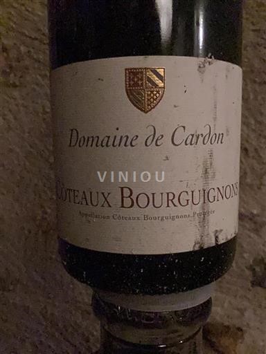 Vin Rouge sec Domaine Cardon 2014 France Bourgogne Coteaux bourguignons