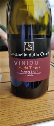 Vin Rouge sec Maria Teresa Isolabella della Croce 2023 Italie Piémont Barbera d'Asti