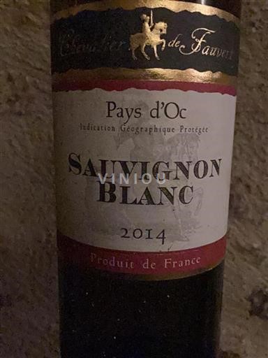 Languedoc-Roussillon Pays d'Oc Chevalier de Fauvert Sauvignon Blanc 2014