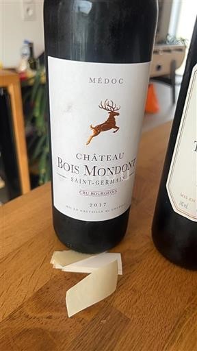 Bordeaux Médoc Cru Bourgeois Château Bois Mondont 2017