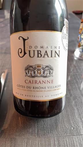 Rhônen laakso Cairanne Domaine Jubain 2016