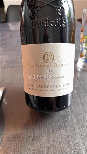 Rhône-dalen Châteauneuf-du-Pape Mas Grange Blanche La font de Bessounes 2017