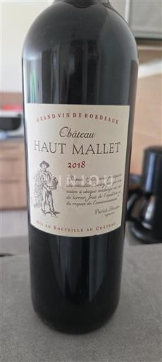 Bordeaux Not Specified Château Haut Mallet 2018